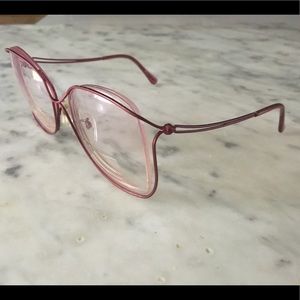 Vintage TURA pink oversized glasses
